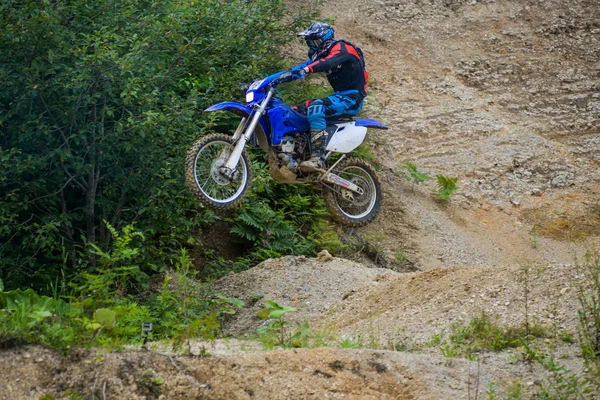 Competiciones duras Enduro no hay lugar para correr —  Fotos de Stock