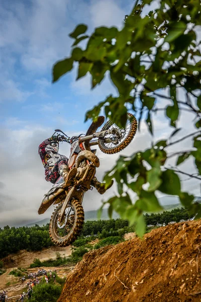 Soutěže hard Enduro není místo pro spuštění — Stock fotografie