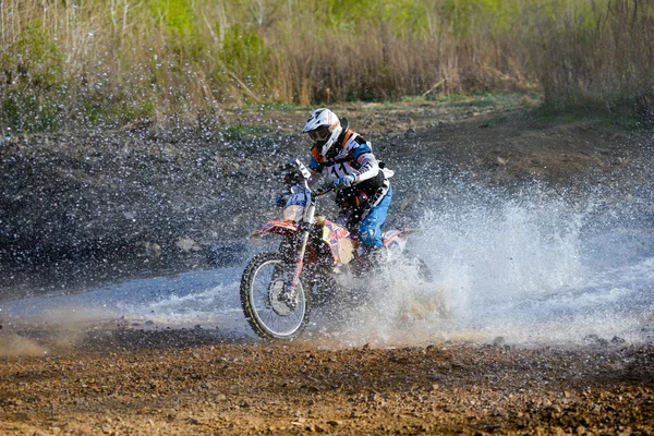 Enduro off-roading in five-day race Russian rally 2014 — Stock Photo, Image