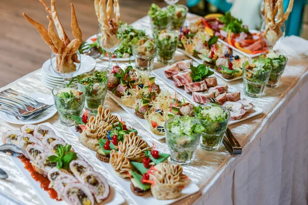 Catering canapea alimente — Fotografie, imagine de stoc