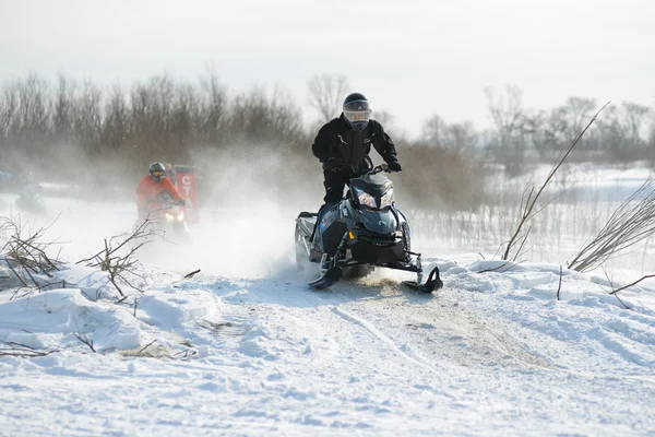 Χιόνια στην ορμή ανταγωνισμού χειμώνα 2014 — Φωτογραφία Αρχείου