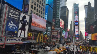 Times Meydanı ve Broadway Manhattan, New York City, Amerika Birleşik Devletleri.