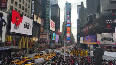 Times Meydanı ve Broadway Manhattan, New York City, Amerika Birleşik Devletleri.