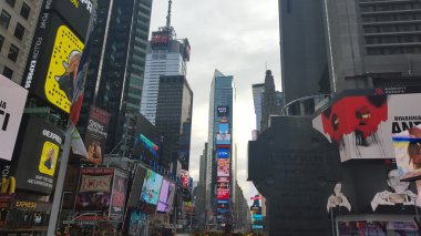 Times Meydanı ve Broadway Manhattan, New York City, Amerika Birleşik Devletleri.