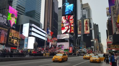 Times Meydanı ve Broadway Manhattan, New York City, Amerika Birleşik Devletleri.