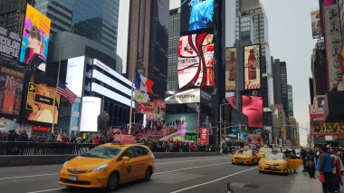 Times Meydanı ve Broadway Manhattan, New York City, Amerika Birleşik Devletleri.