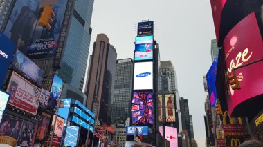 Times Meydanı ve Broadway Manhattan, New York City, Amerika Birleşik Devletleri.