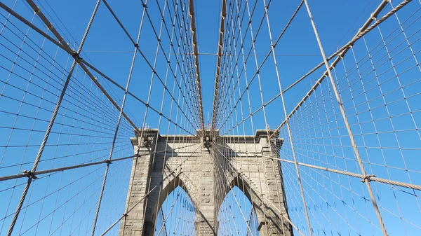 Brooklyn Bridge à New York, États-Unis . — Photo