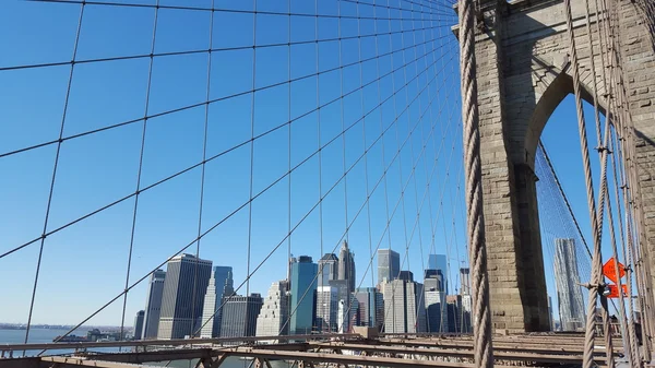 Brooklyn Bridge em NYC, EUA . — Fotografia de Stock