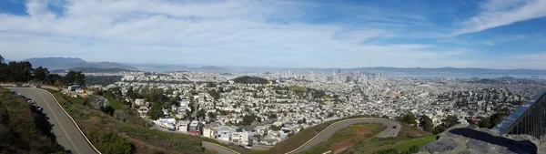 Widok z San Francisco City, California, Stany Zjednoczone Ameryki — Zdjęcie stockowe
