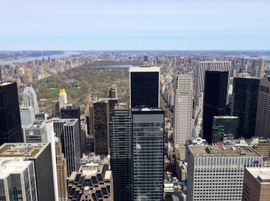 Manhattan and Central park view in NYC, USA.