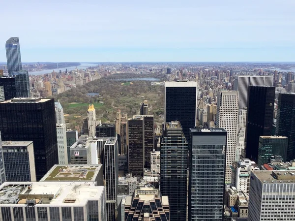 Manhattan and Central park view in NYC, USA. — 스톡 사진