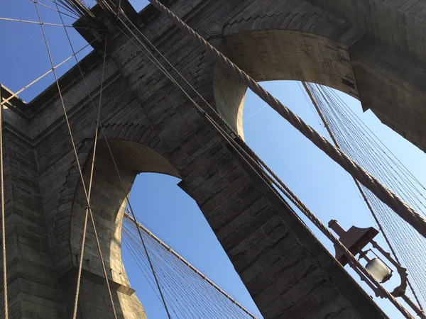 Brooklyn Bridge à New York, États-Unis — Photo