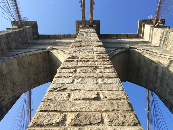 Beroemde Brooklyn Brug in Nyc, Verenigde Staten. — Stockfoto