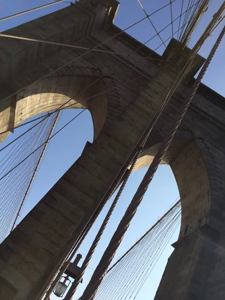 Famoso ponte di Brooklyn a New York, USA . — Foto Stock