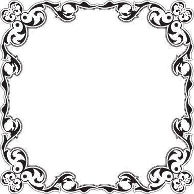 Barok dekor güzel çerçeve