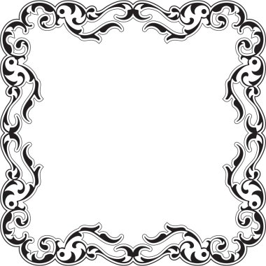 Barok dekor çerçeve