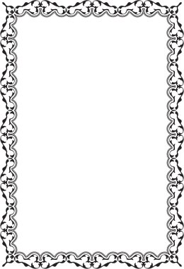 Süslü girdap çerçeve