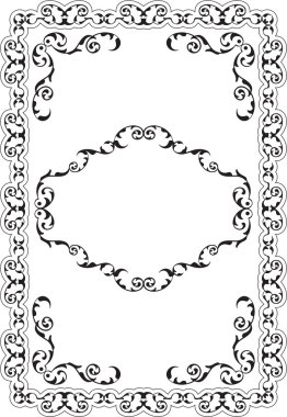 Retro dekor kurulu girdap