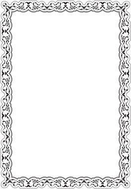 Dekor retro güzel çerçeve