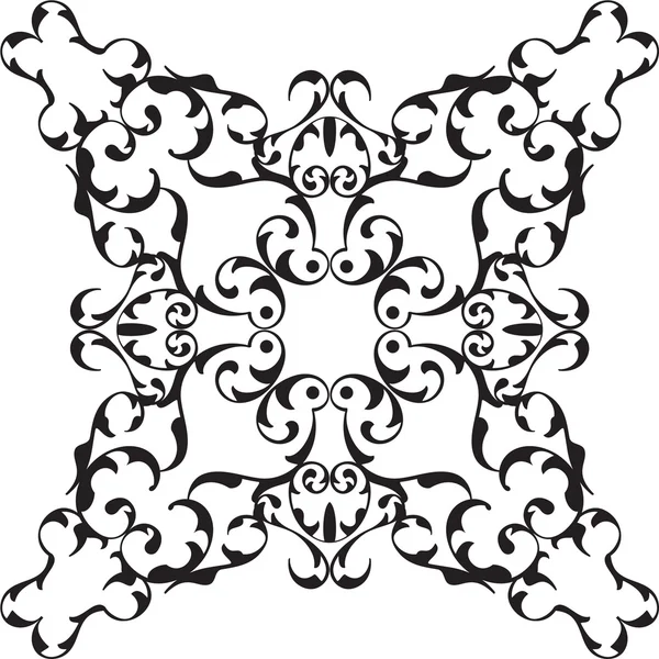 Art renaissance belle rosette — Image vectorielle