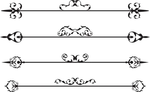 Il set divisorio barocco retrò — Vettoriale Stock