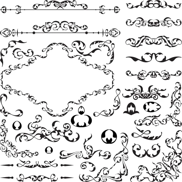 精细卓越的复古设计集 — 图库矢量图片