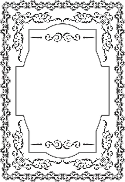 Panneau calligraphique de salutation dans le style victorien — Image vectorielle
