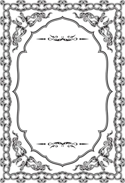 Het opmerkelijke barokkunst frame — Stockvector