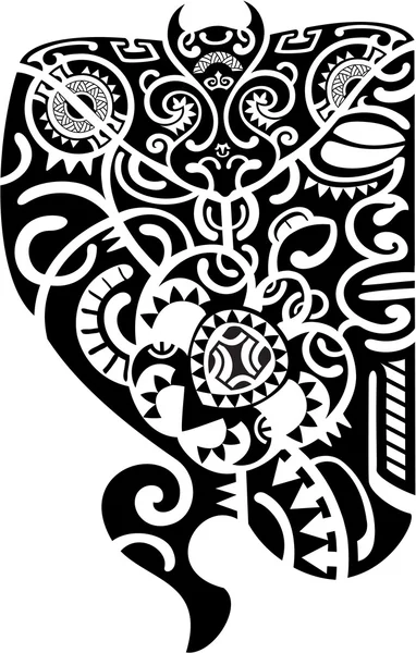 Disegno del tatuaggio Maori — Vettoriale Stock