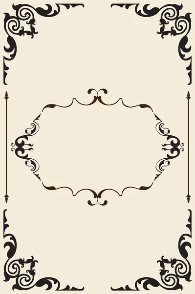 Ornate old page — Stock Vector