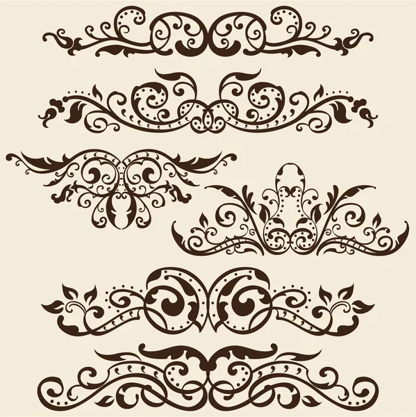 Ornate set — Stock Vector