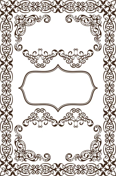 Victorian greating page — Stock Vector