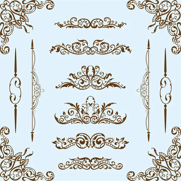 Baroque set — Stock Vector