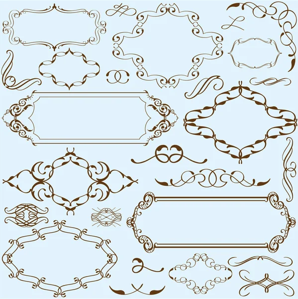 Set di ornamenti — Vettoriale Stock