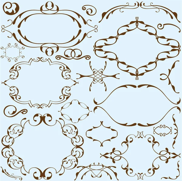 Ornate nice set — Stock Vector