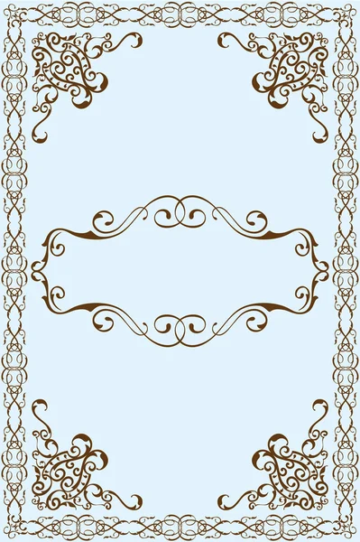 Victorian art frame — Stock Vector