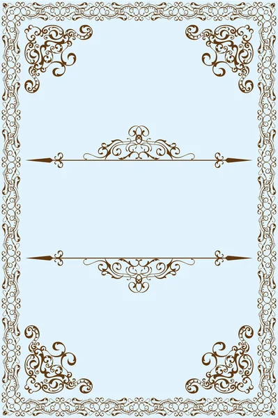 Victorian frame — Stock Vector