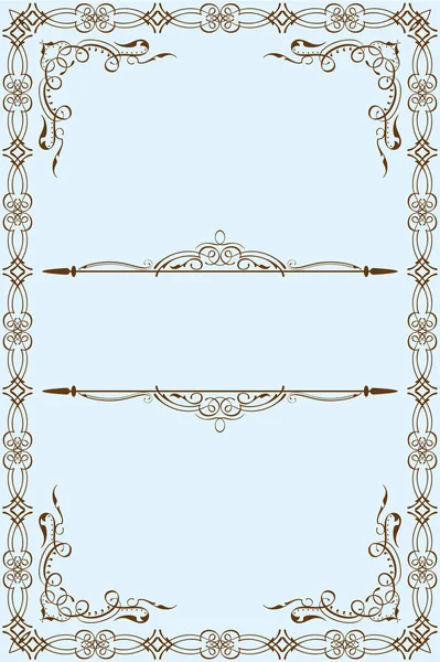 Viktorianisch schöner Rahmen — Stockvektor