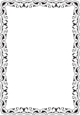 Victorian scroll frame