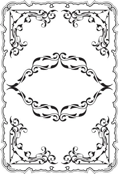 Художня вінтажна барокова рамка — стоковий вектор