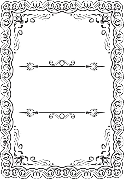 Gothic fine art frame — Stok Vektör