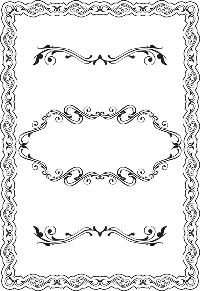 Nice scroll frame — Stock Vector