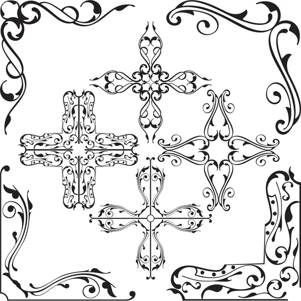 Ornament baroque board — Stockvector