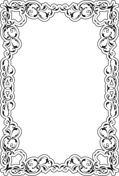 Victorian art ornate scroll frame — Wektor stockowy