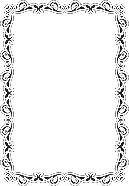 Baroque Greeting Art Frame — Stock Vector