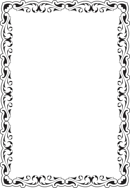 Victorian scroll frame — ストックベクタ