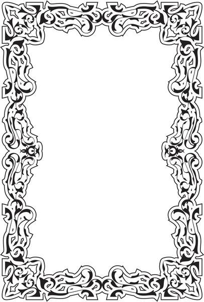 Vintage baroque old frame — Stok Vektör