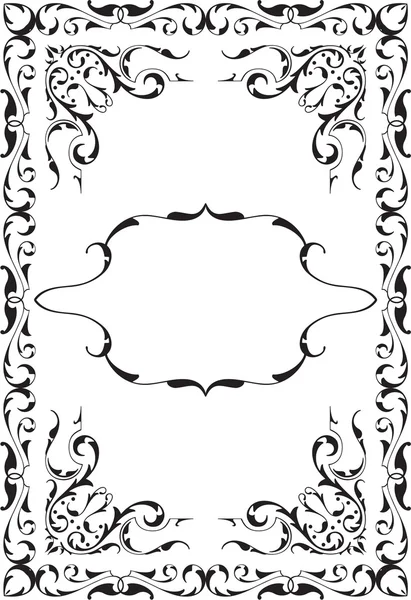 Vintage victorian perfect art page — Stock Vector