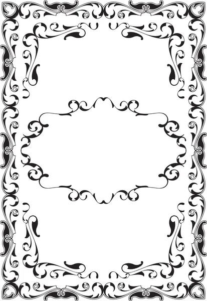 Vintage victorian perfect ornate page — Stock Vector